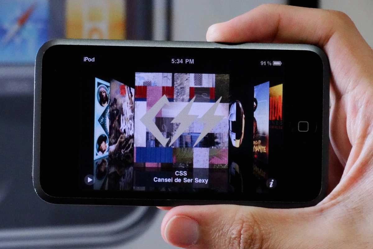 Cover Flow on the original iPod touch