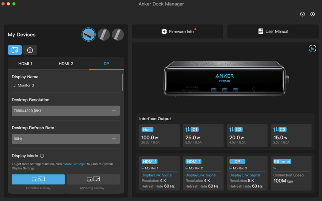 Anker Dock Manager app