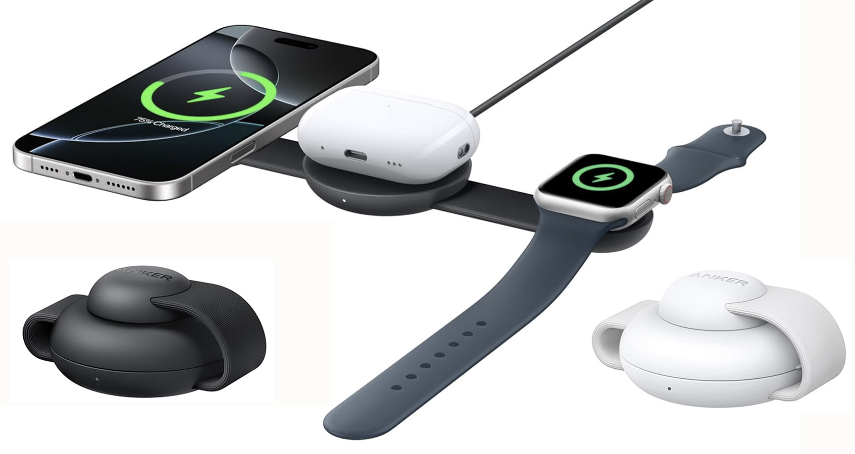 Anker MagGo 3-in-1 Folding Wireless Charging Station &ndash; Best 3-in-1 Apple Watch travel charger