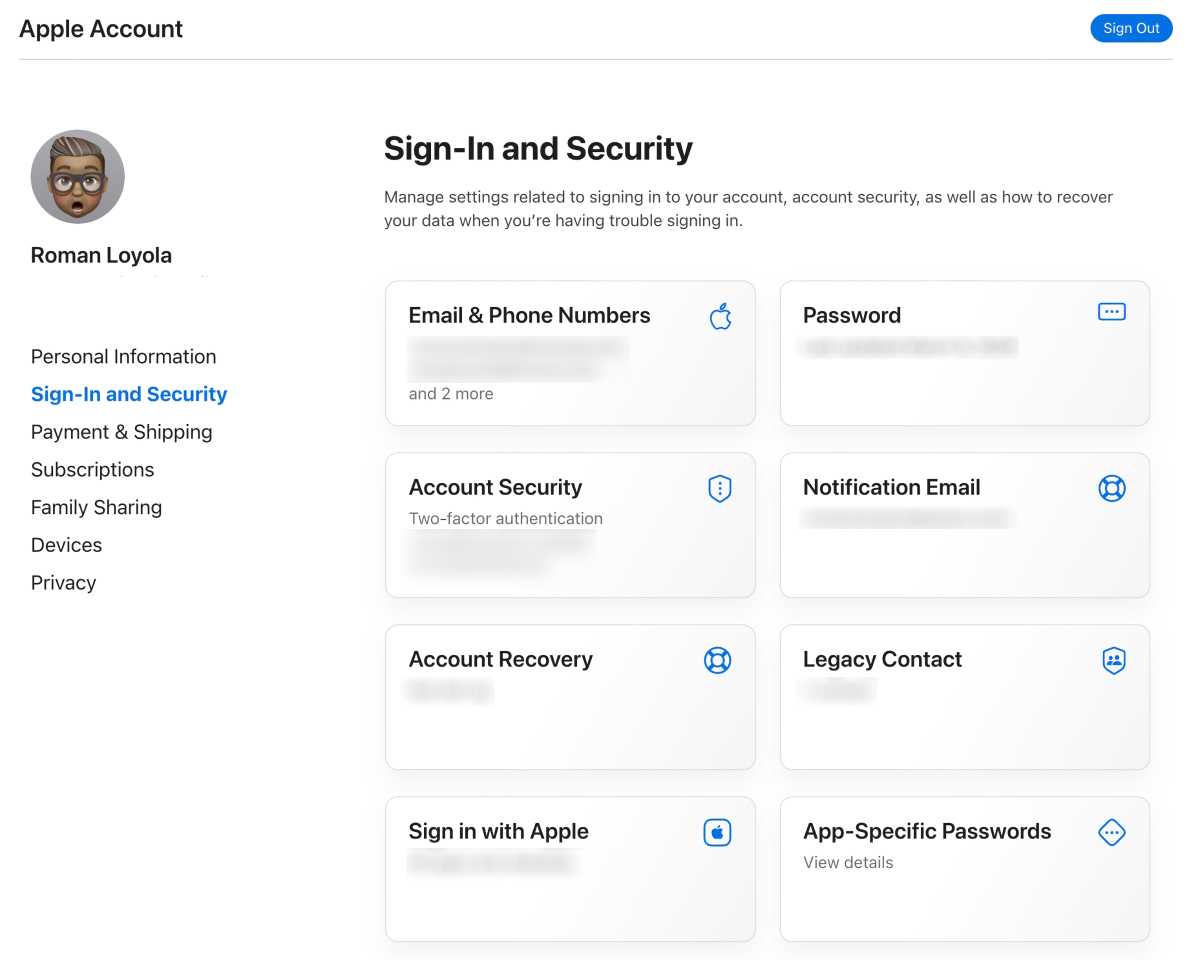 apple account sign in security