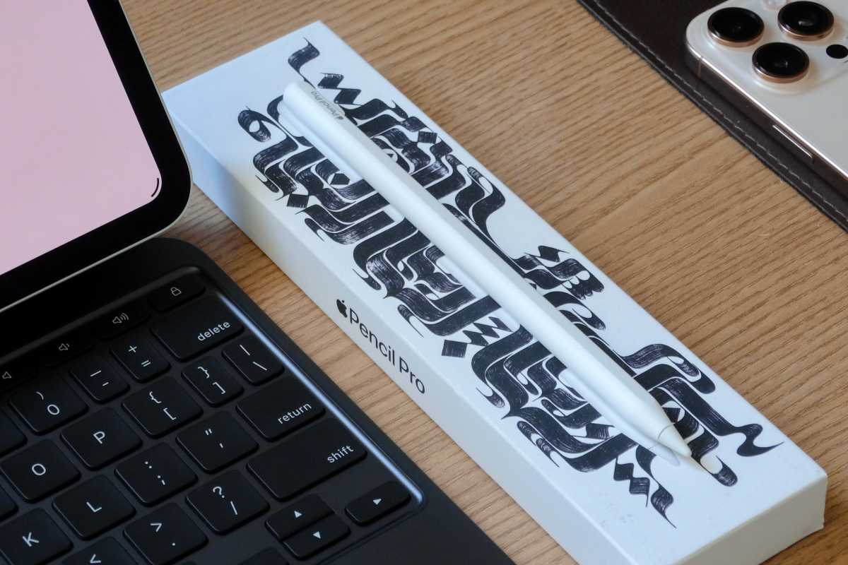 Apple Pencil Pro on box