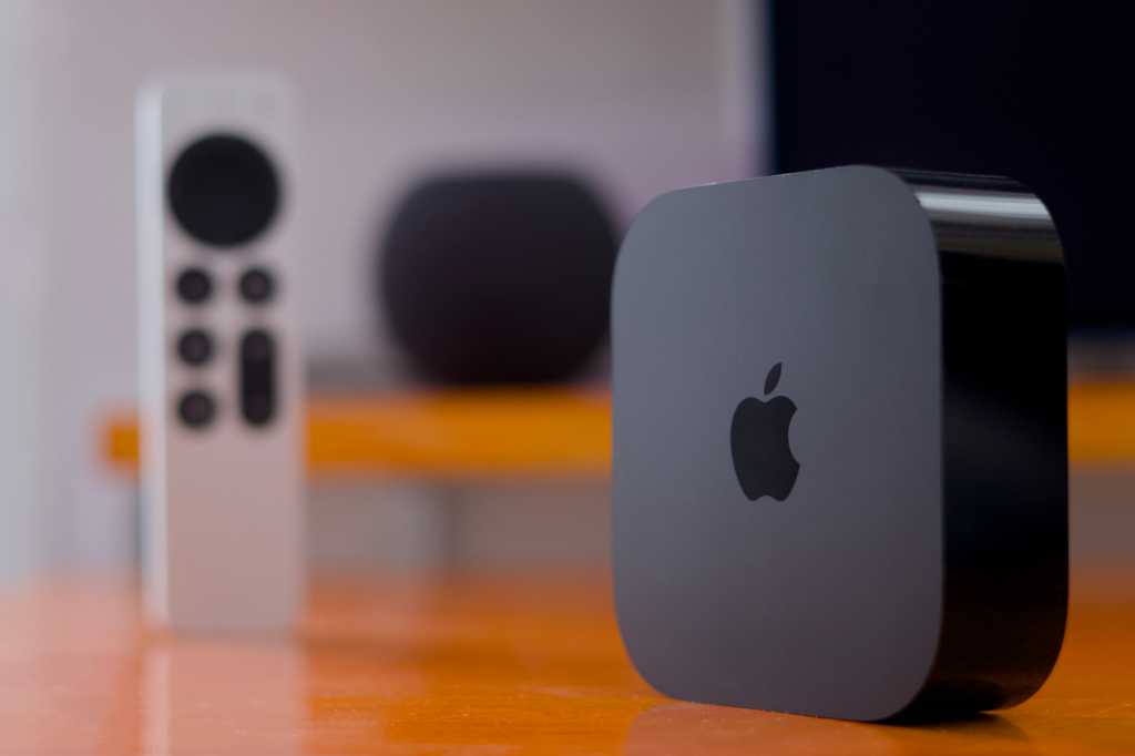 Apple TV 4K next to Siri Remote