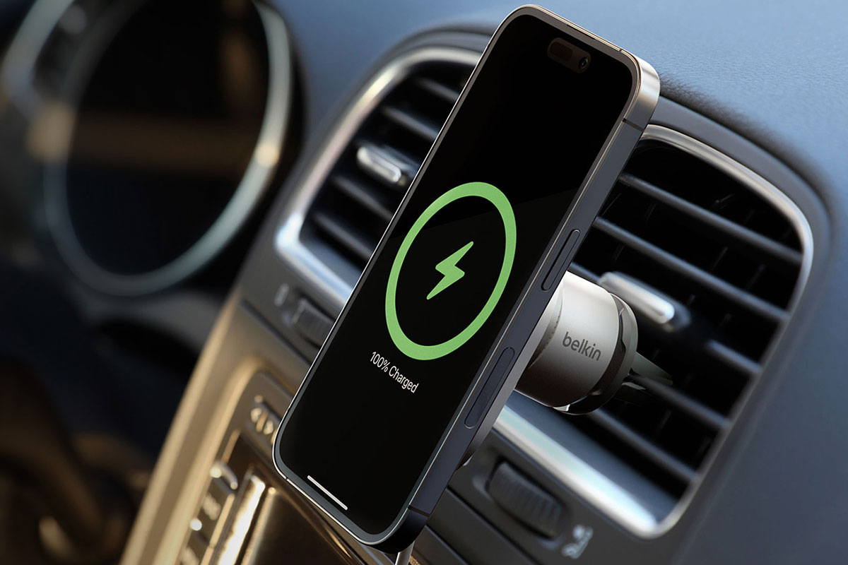 Belkin Boost Charge Pro Wireless Car Charger with MagSafe &ndash; Best MagSafe car charger
