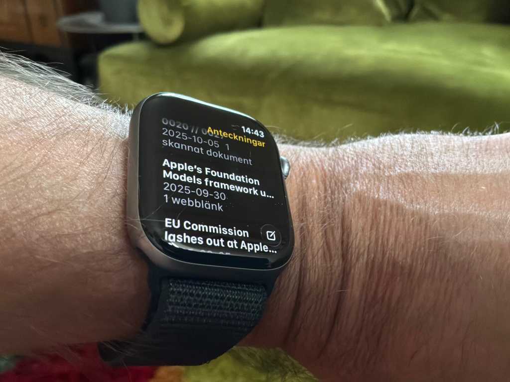 Apple Watch anteckningar