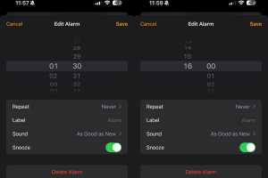It really happened! Someone made it to the end of the iPhone alarm time picker