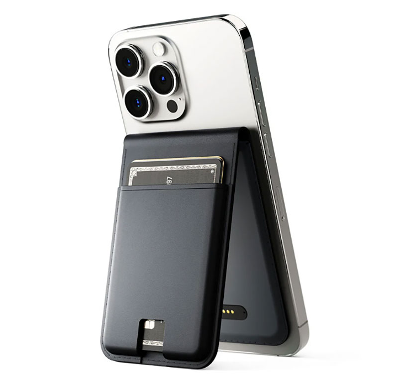 LOC8 MagSafe Finder Wallet and Stand &ndash; Find My compatible wallet stand