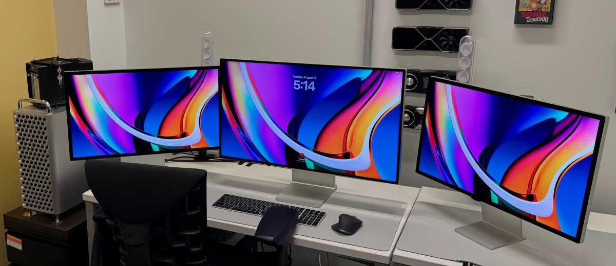 Mac Pro with 3 displays