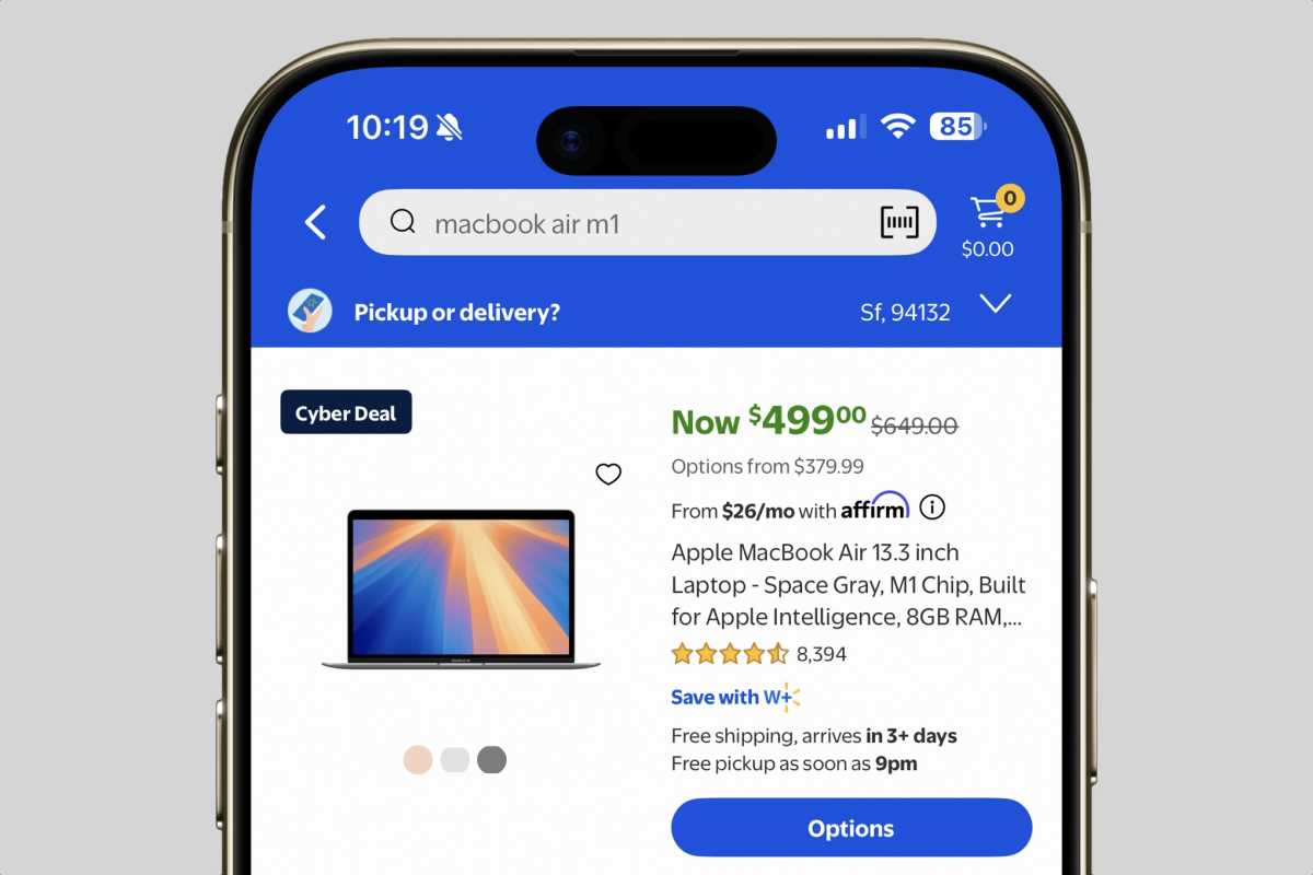 Walmart M1 MacBook Air